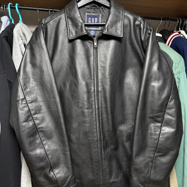 올드갭 가죽자켓
