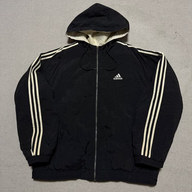 아디다스 올드스쿨 빅로고 바람막이 자켓