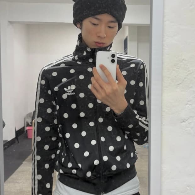 아디다스 나우아임영 블랙 도트 져지 90