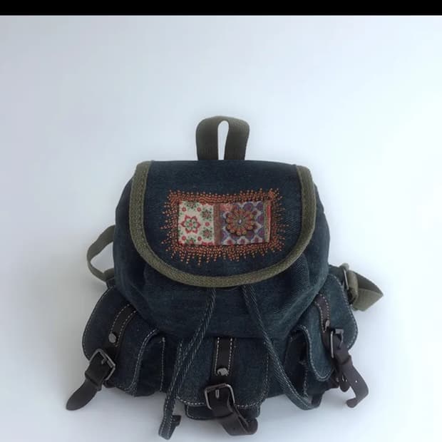 Vintage denim backpack 빈티지 데님 백팩