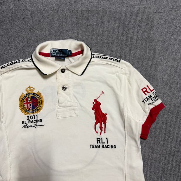 폴로 랄프로렌 빅포니 레이싱 반팔 카라티 s