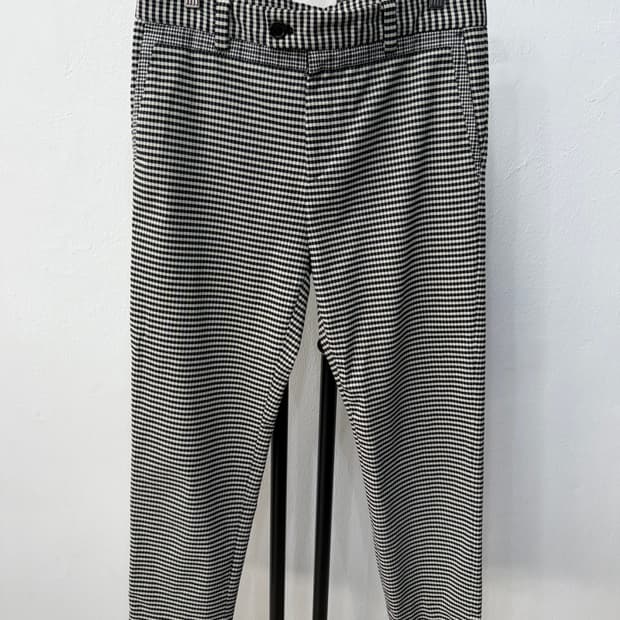 정품) 시스템옴므 한섬 깅엄 체크 바지 82(32-33)