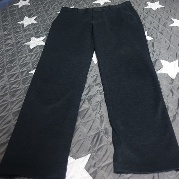 CREMIEUX 스판 울혼방 기모 슬랙스 팬츠 다크네이비 (33)