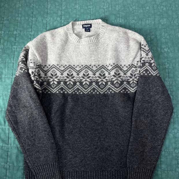 Dayson 데이슨 노르딕 패턴 니트 95-100