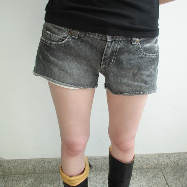 Candy denim short pants