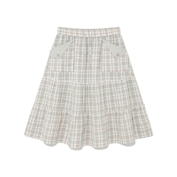 더콜디스트모먼트 체크 스커트 판매 TCM frill pocket