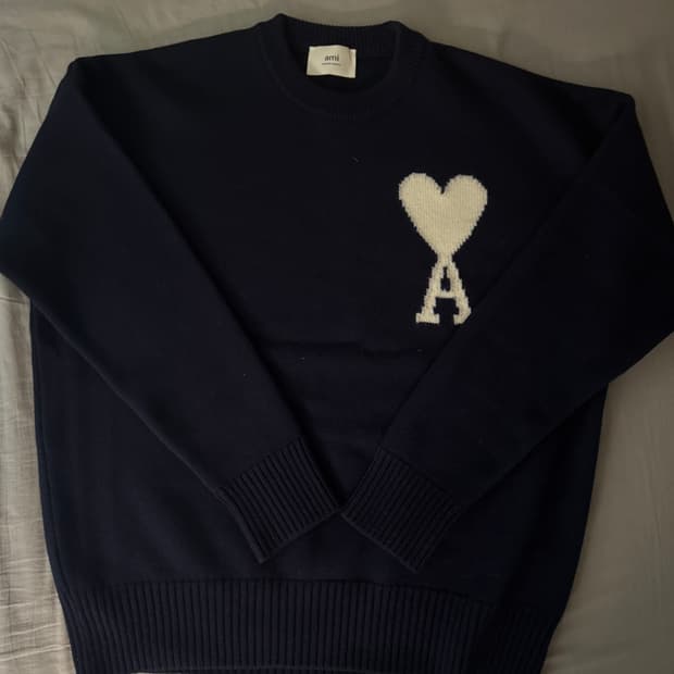 아미 인타르시아 빅하트 니트 L(노틱블루)