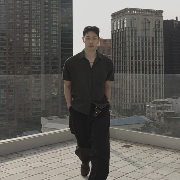 시도(siiido) 가먼트 체크 하프 셔츠(반팔셔츠) 2사이즈