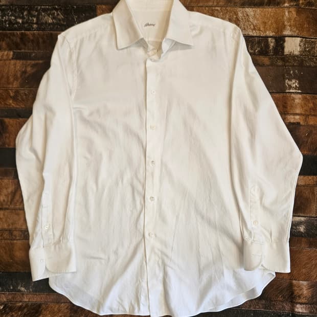 브리오니 코튼 옥스포드 셔츠