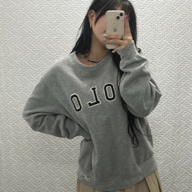 폴로 랄프로렌 빈티지 베이직 빅 로고 맨투맨 L C06573