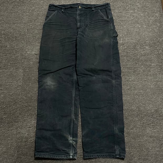 칼하트 싱글니 덕캔버스 라이닝 워크팬츠 36x32