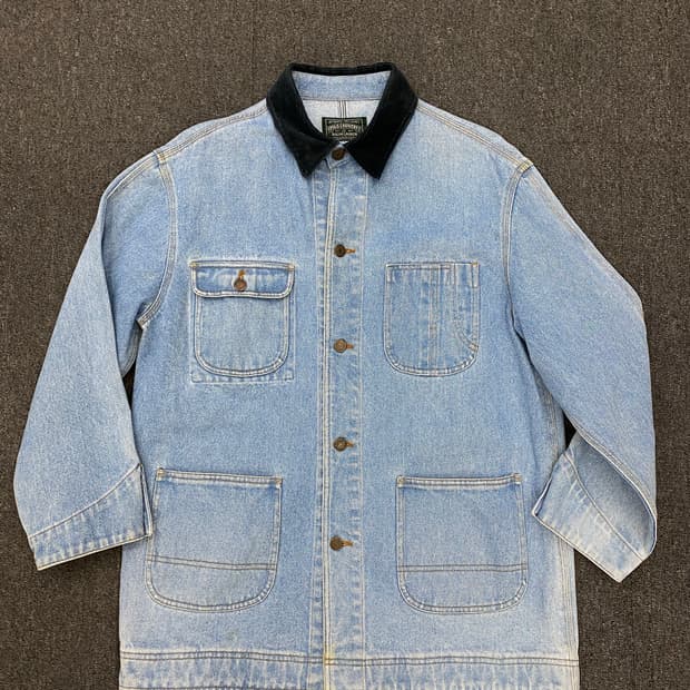 90s Polo 폴로 컨트리 데님 초어 자켓