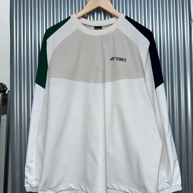 [100] YONEX 요넥스 배색 아노락 바람막이 트레이닝 탑 (새상품)
