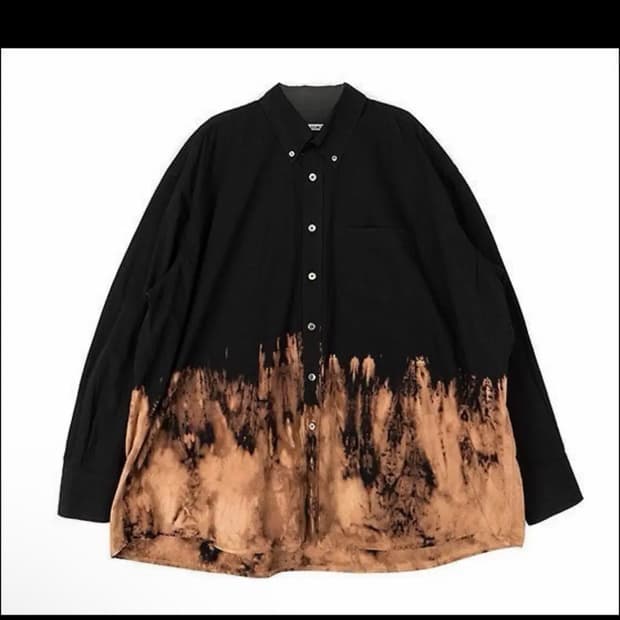 아워레가시 BD셔츠 BLACK TIE DYE 헤비포플린 셔츠 48