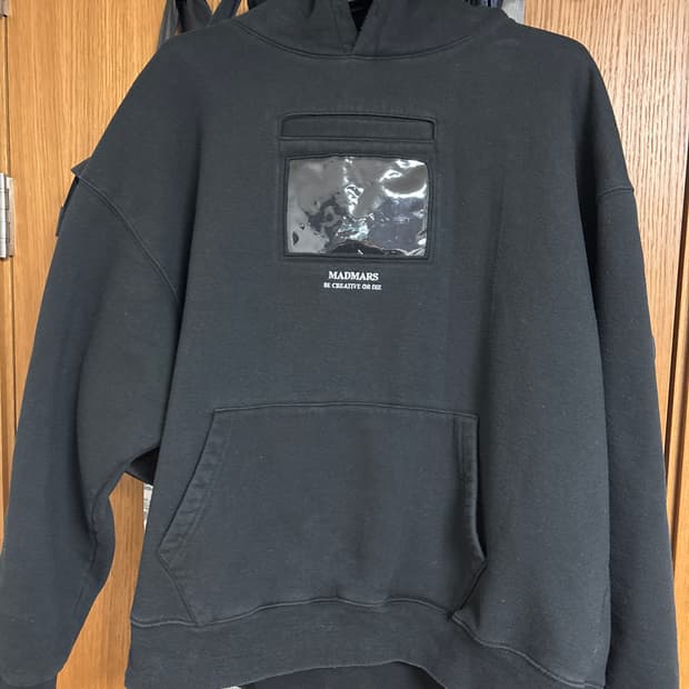 Madmars transparent pocket hoodie XL