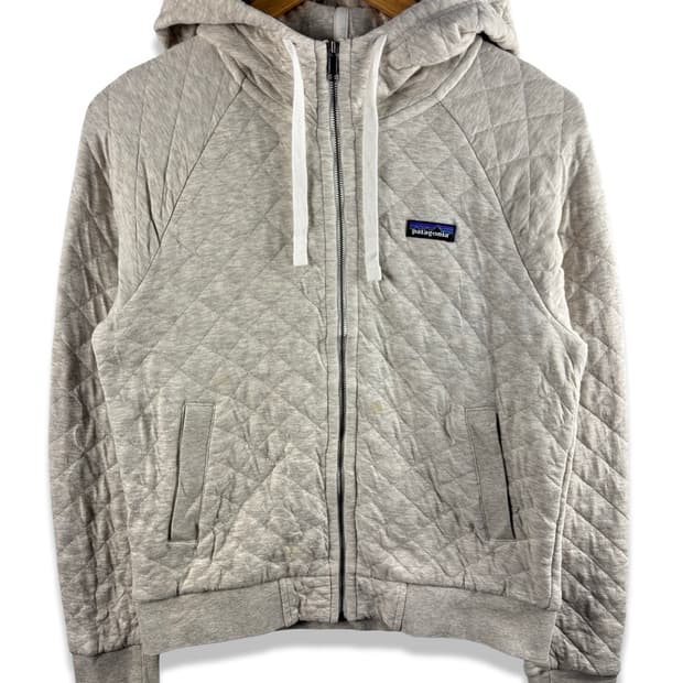 파타고니아 오가닉 코튼 퀄팅 후드집업2338