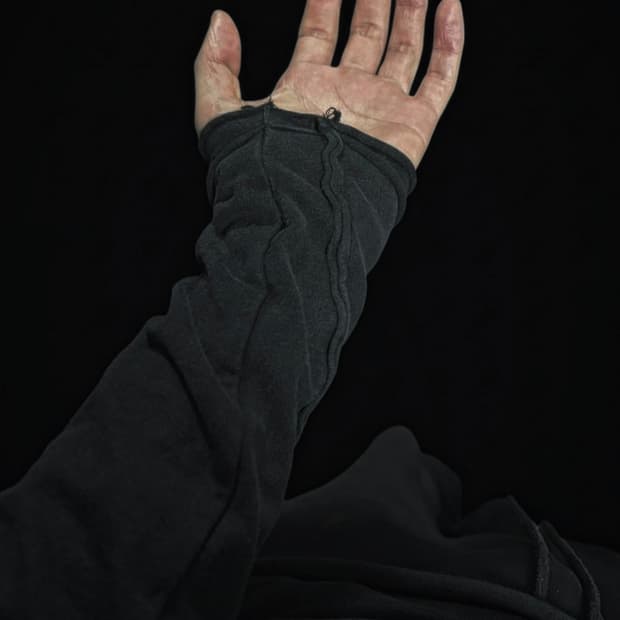 Wjk  브이넥 더블레이어드 컷앤소 m사이즈 블랙