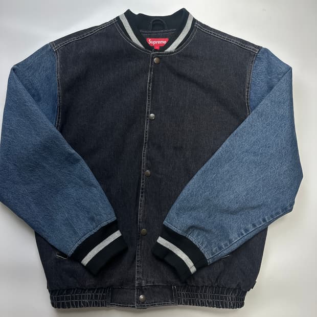 SUPREME Denim Varsity 슈프림 데님 바시티 자켓