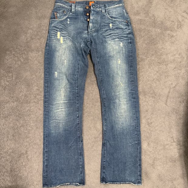 [정품/34] 휴고보스 워싱 데님 팬츠