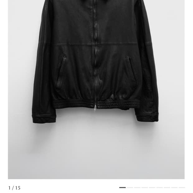 유스 워시드 레더 블루종 m 판매합니다