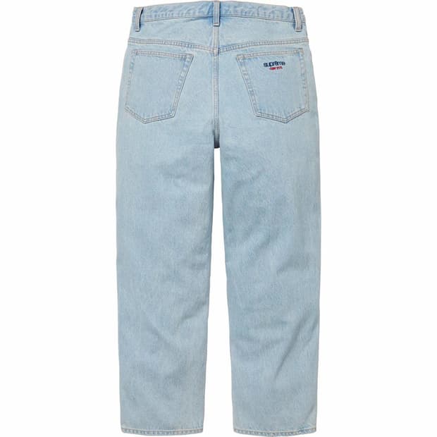 슈프림 24SS 배기진 라이트 워시드 인디고 (30)