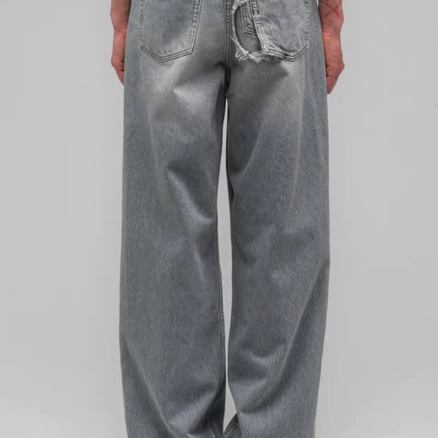 032c 어트리션 디스트로이드 진 워시드 그레이 