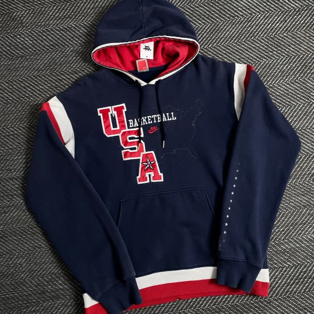 00s 나이키 USA 국대 빅로고 후드 티셔츠y 2895