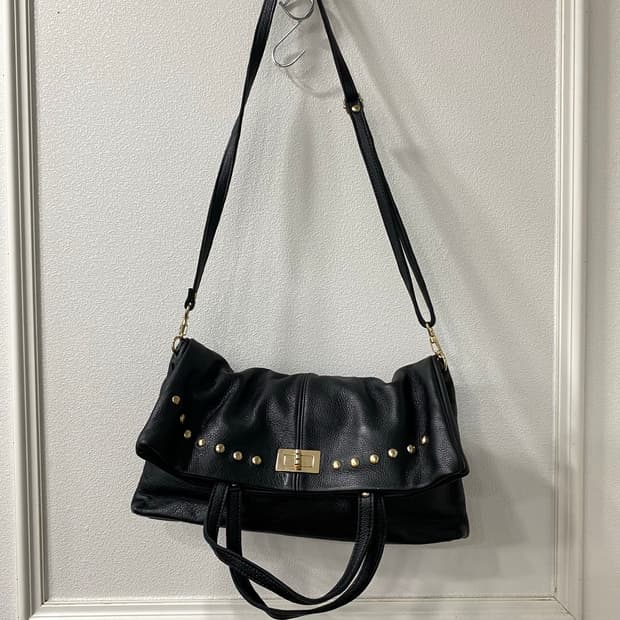 00‘s The Stella Studded Flap Leather Bag