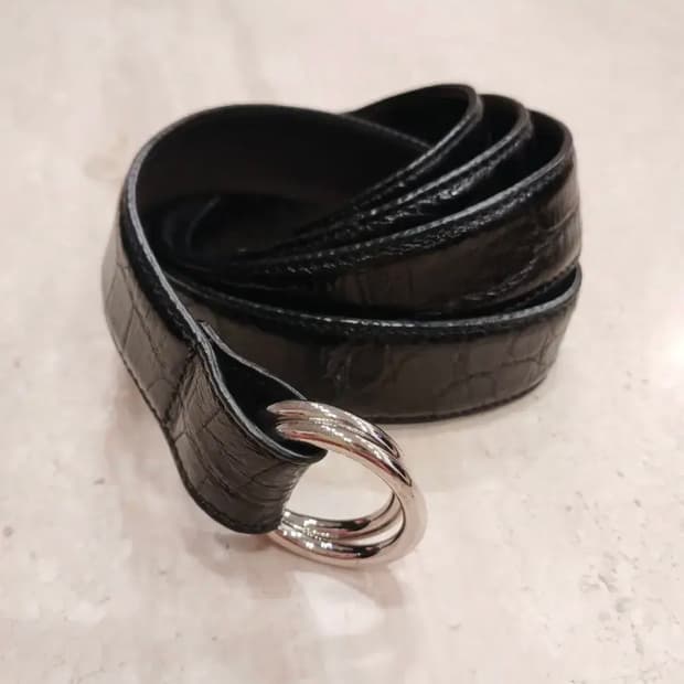 RALPH LAUREN PURPLE LABEL ALLIGATOR BELT