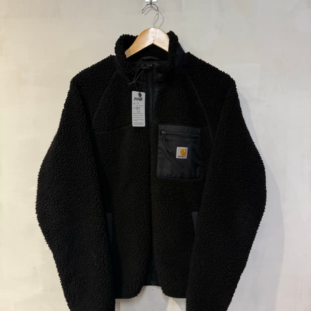칼하트 블랙 플리스 집업