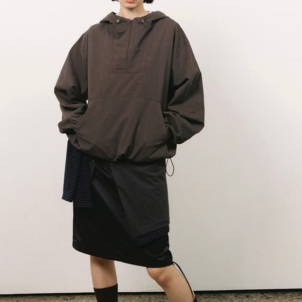 오헤시오 후드 아노락 (브라운)