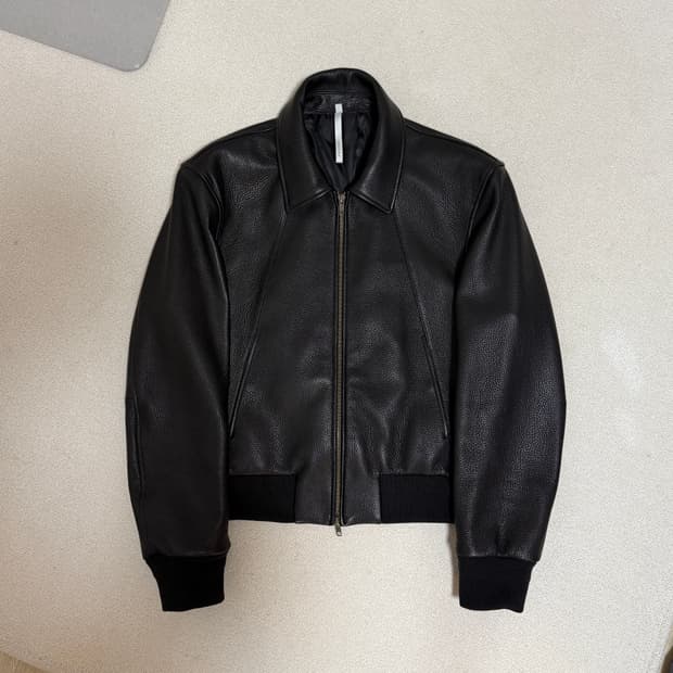 노이어 고트 슈렁큰 레더 블루종 50사이즈