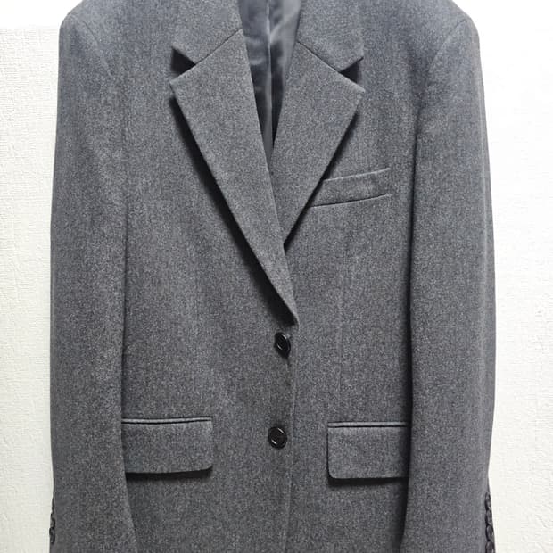 무탠다드 울 플란넬 오버사이즈 블레이저 M