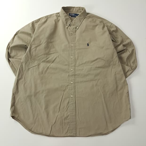 CJ201 2XL 폴로 빅사이즈 블레이크핏 90s 카키그레이 셔츠 남방