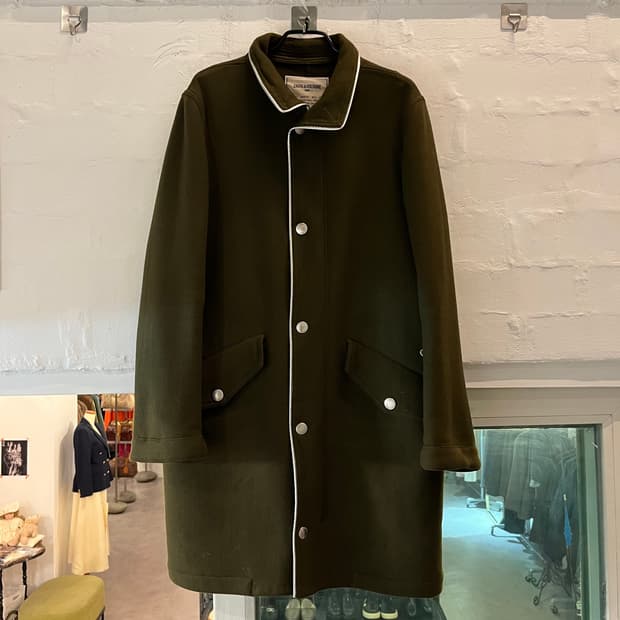 Zadig&Voltaire 실버 스트리밍 울 집업 코트 1