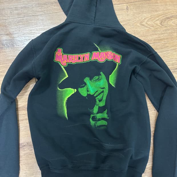 마를린맨슨 빈티지 후드 xs-S사이즈