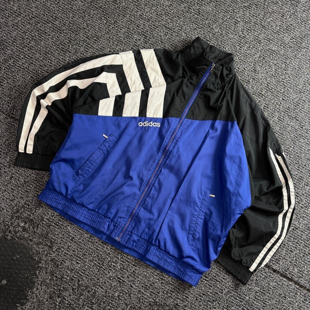 00s 아디다스 올드스쿨 배색 바람막이 4144