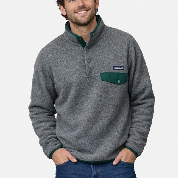 파타고니아 헤비웨이트 신칠라 풀오버 니켈 헌터그린 S