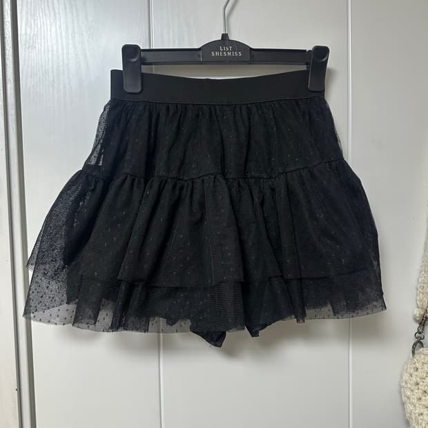 빈티지 도트 캉캉 스커트