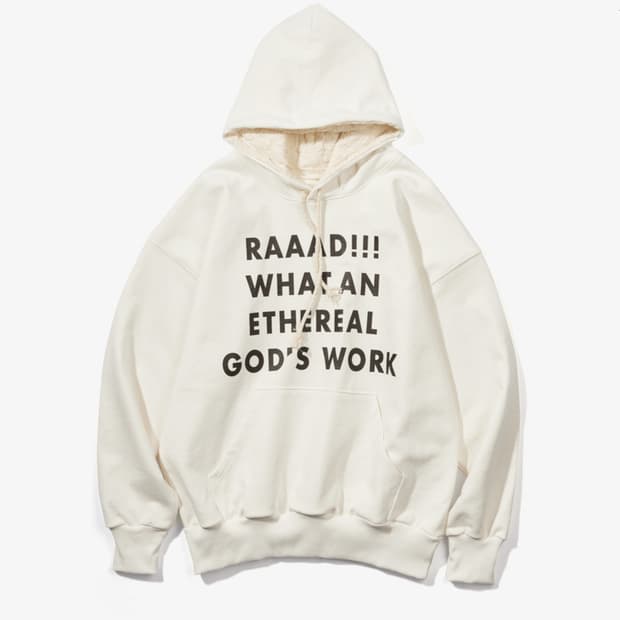 라드뮤지엄 GOD'S  WORK 리버시블 후드티