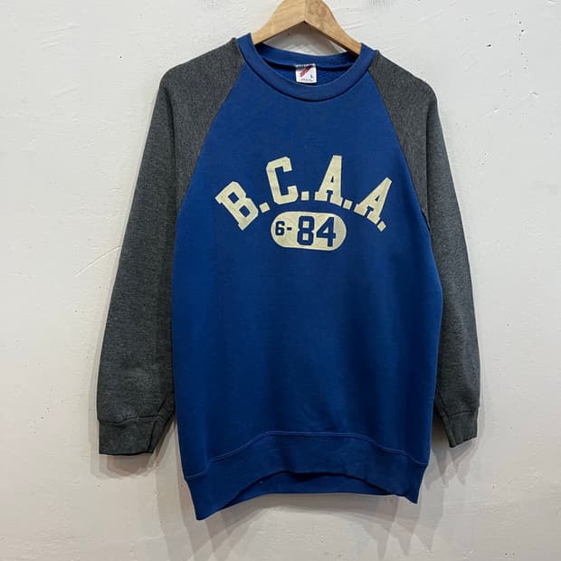 JERZEES 래글런 빈티지 맨투맨 스웻셔츠 Made in USA
