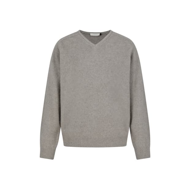 아모멘토 라쿤 브이넥 니트 베이지 S