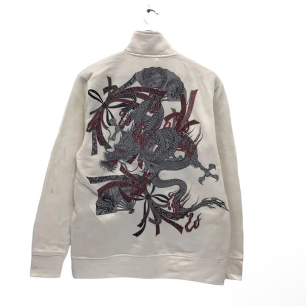 Vintage Dragon Motif Design Sukajan Ligh