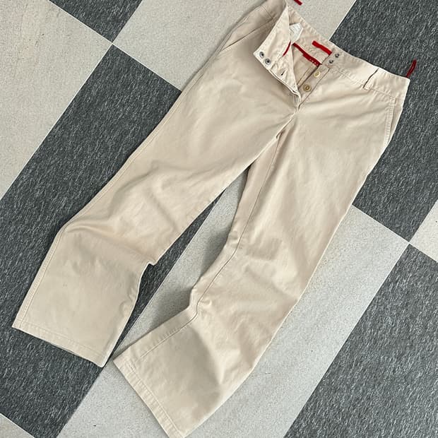 프라다 스포츠 00s 부츠컷 치노팬츠 