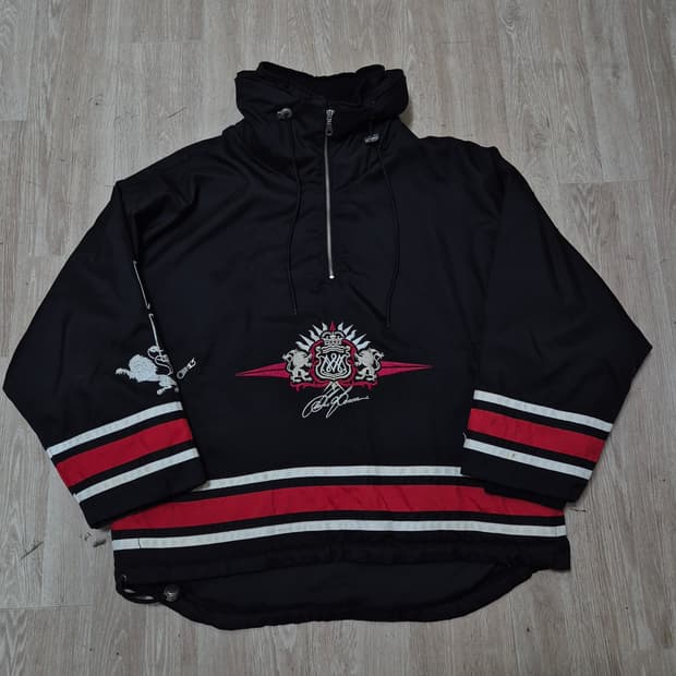 샤머닉스 올드스쿨 오버사이즈 아노락 반집업 바람막이 L(100)