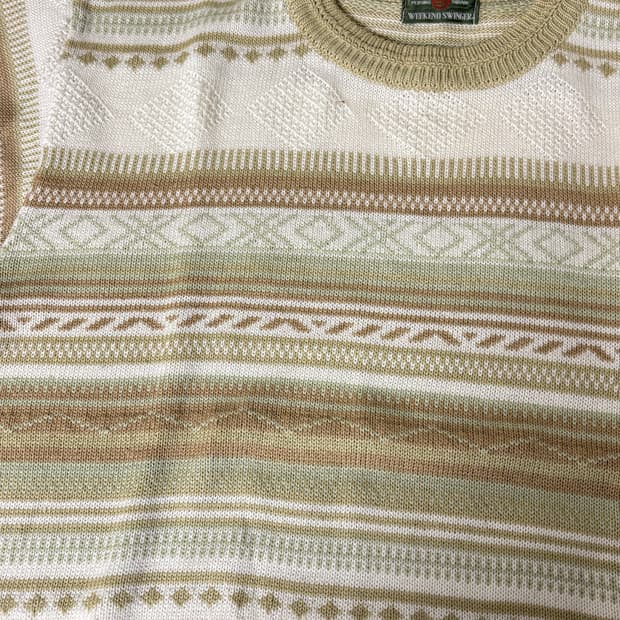 일본 빈티지 패턴 니트