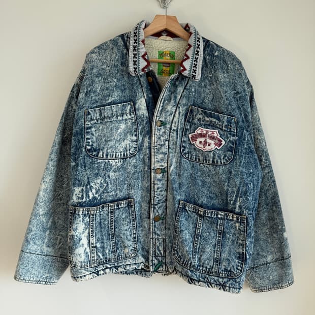 Pre owned 돌청 쉐르파 데님자켓