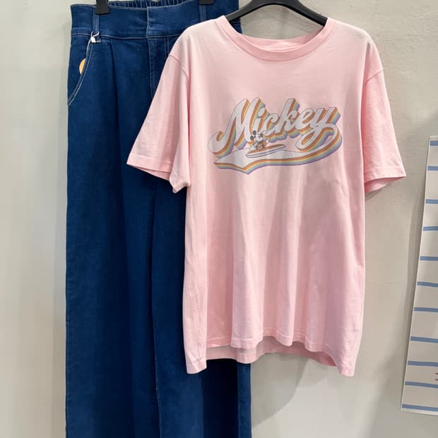 japan GU x 디즈니 콜라보 반팔티