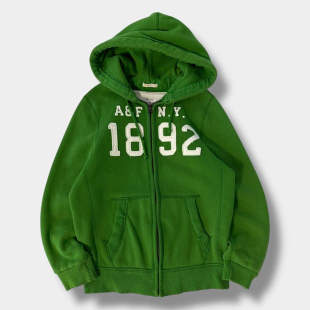 아베크롬비 00‘s 말차 그린 해지웨이트 스웻 후드집업