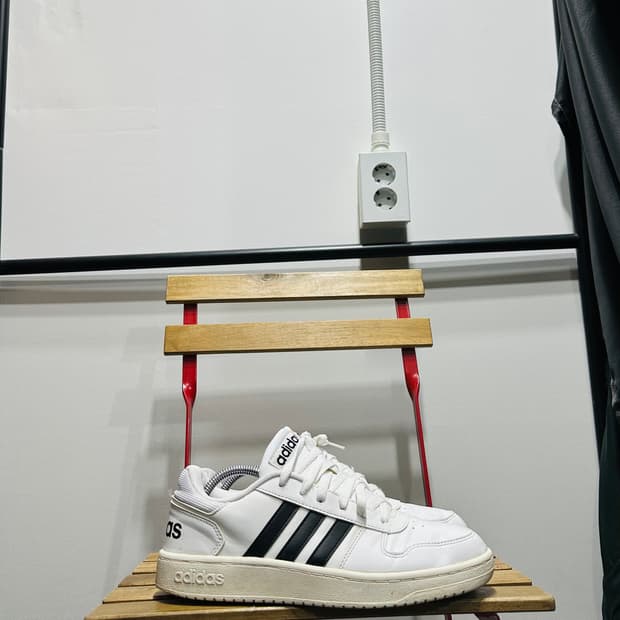 280) 아디다스 운동화 남성 남자 신발 훕스 2.0 화이트 블랙